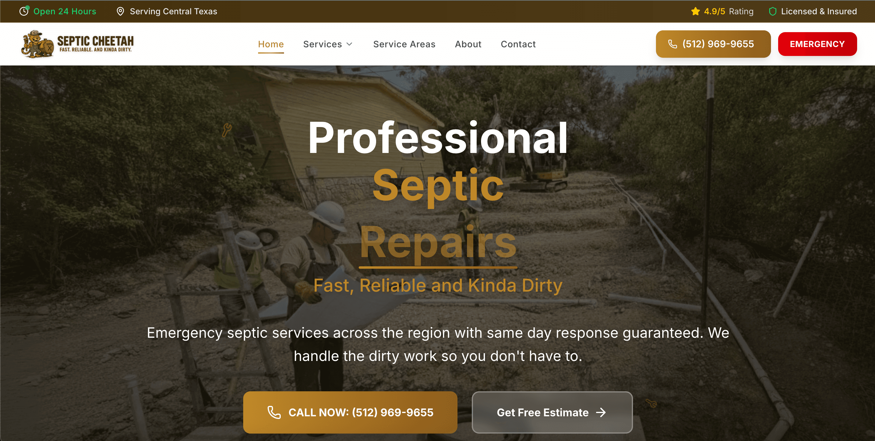 Septic Cheetah Webshowcase